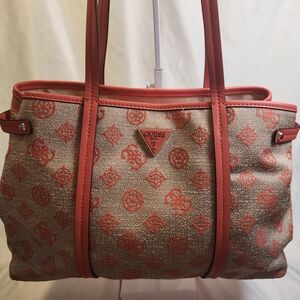 Guess Beyza Girlfriend Tote in Coral NWOT